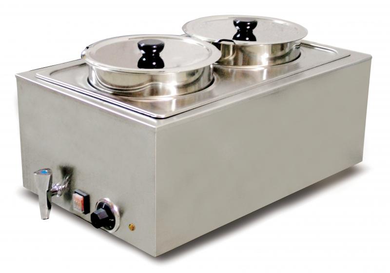 Double Food Warmer with 8L per Container Capacity
